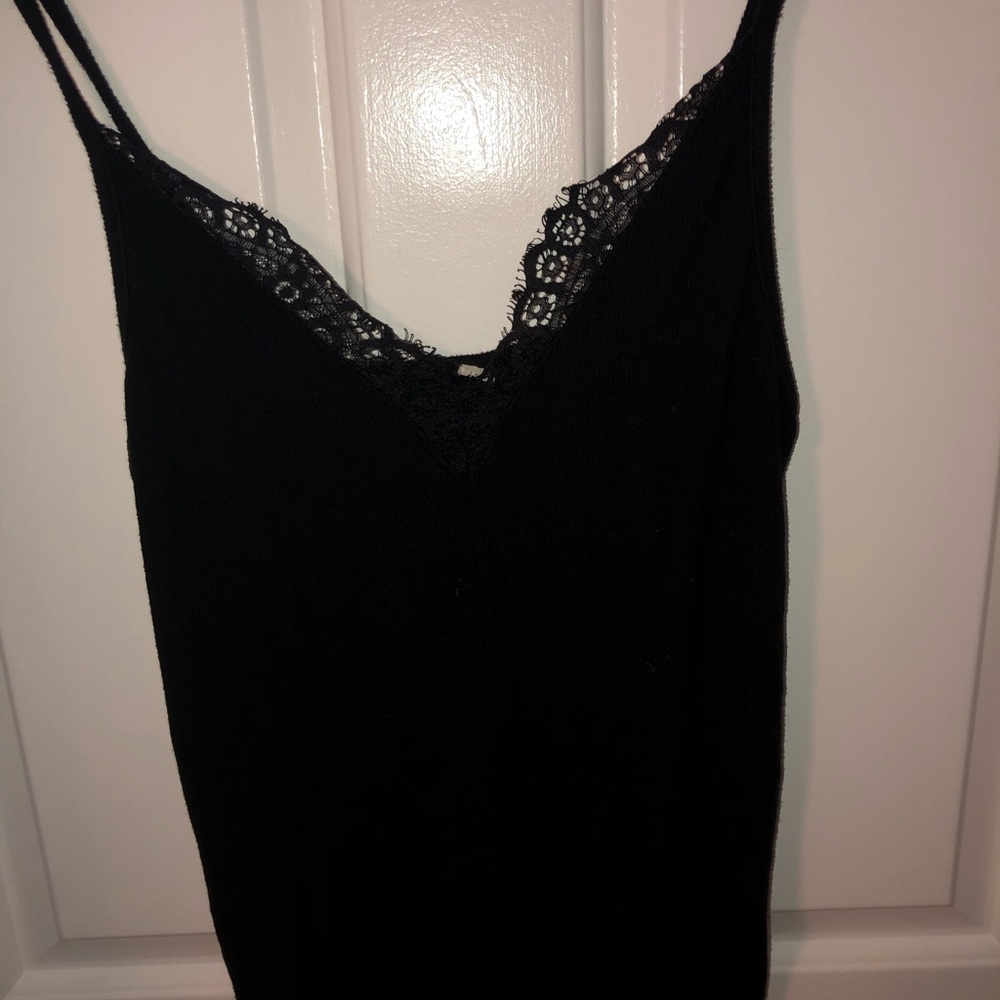 Black lace tank top